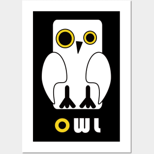 White Owl Posters and Art